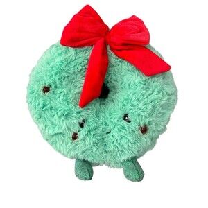 FAO SCHWARZ 10” Glow Brights Plush Wreath With Lights and Music